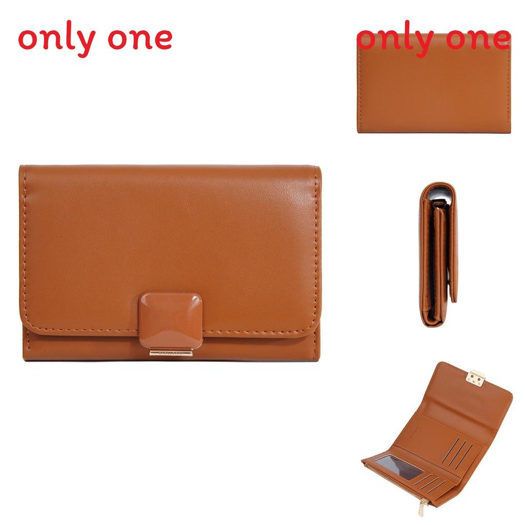 Ladies Wallet Card Holder Pu Leather Zipper Long Style For Daily Use