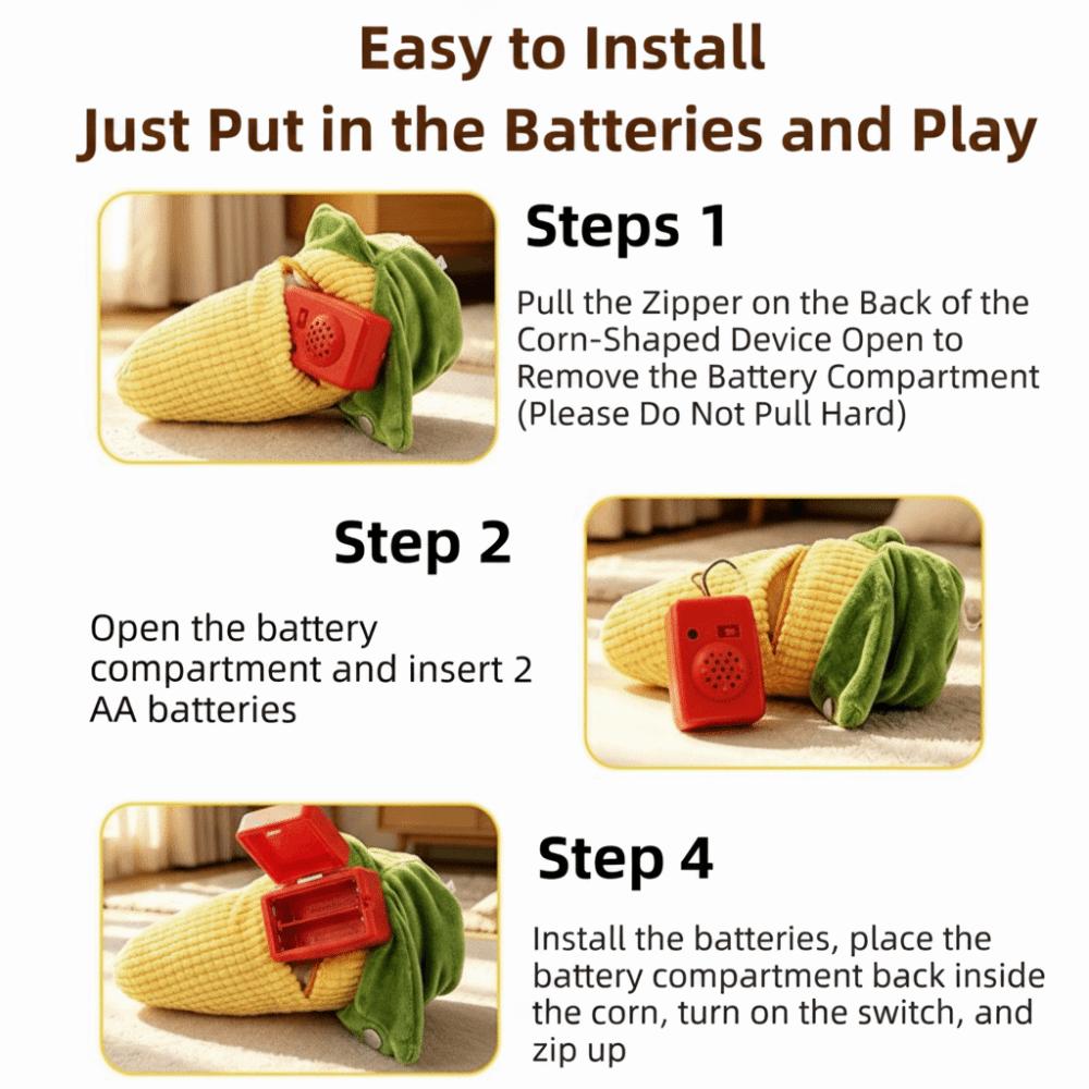 Soft Texture Music Rhythm Stuffed Doll Creative Corn Induction Metronome Developmental Toy