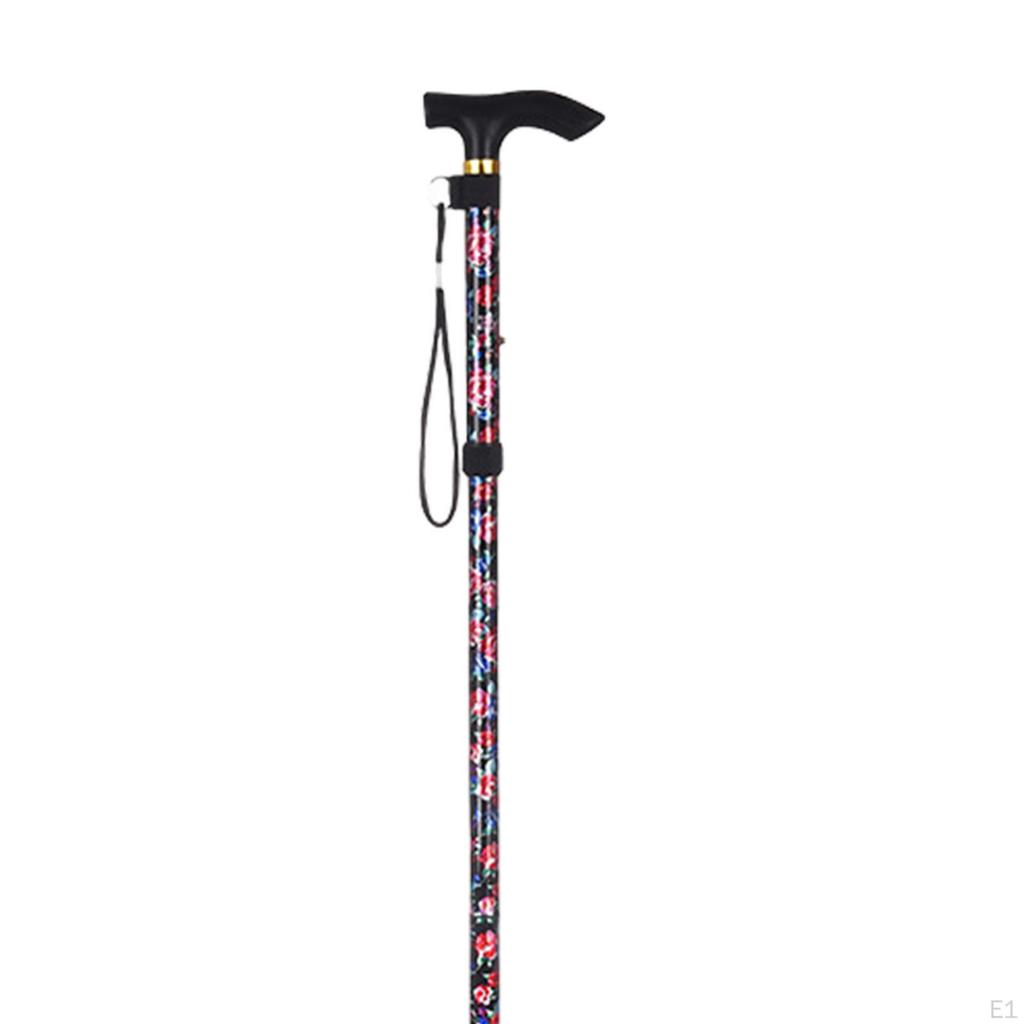 Foldable Trekking Pole Elderly Portable Men Walking Outdoor Backpacking Style A