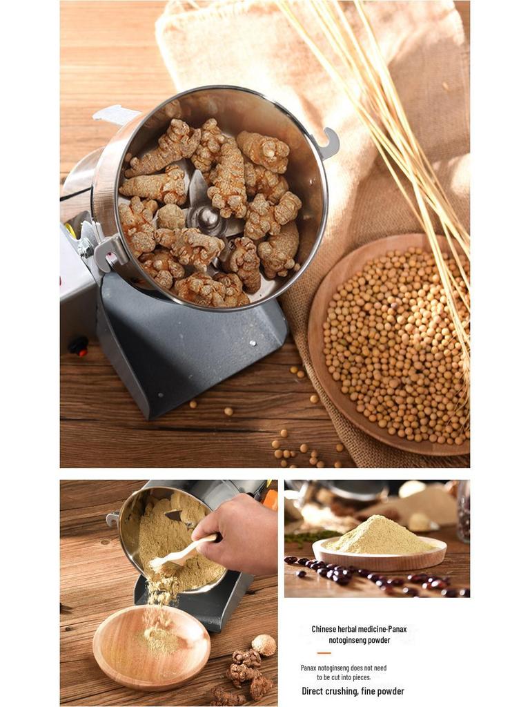 304 Stainless Steel Electric Grain Mill and Kitchen Seasoning Grinder