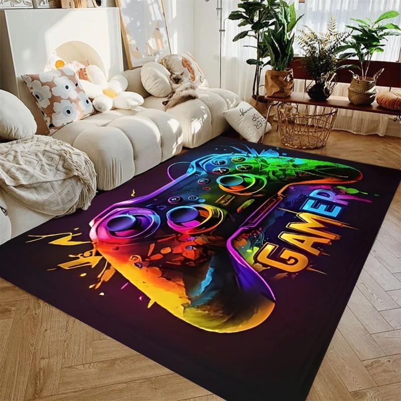 Gaming Controller Design Carpet Esports Room Decoration Floor Mat Non-Slip Bathroom Entrance Area Doormat Children Bedroom Rugs
