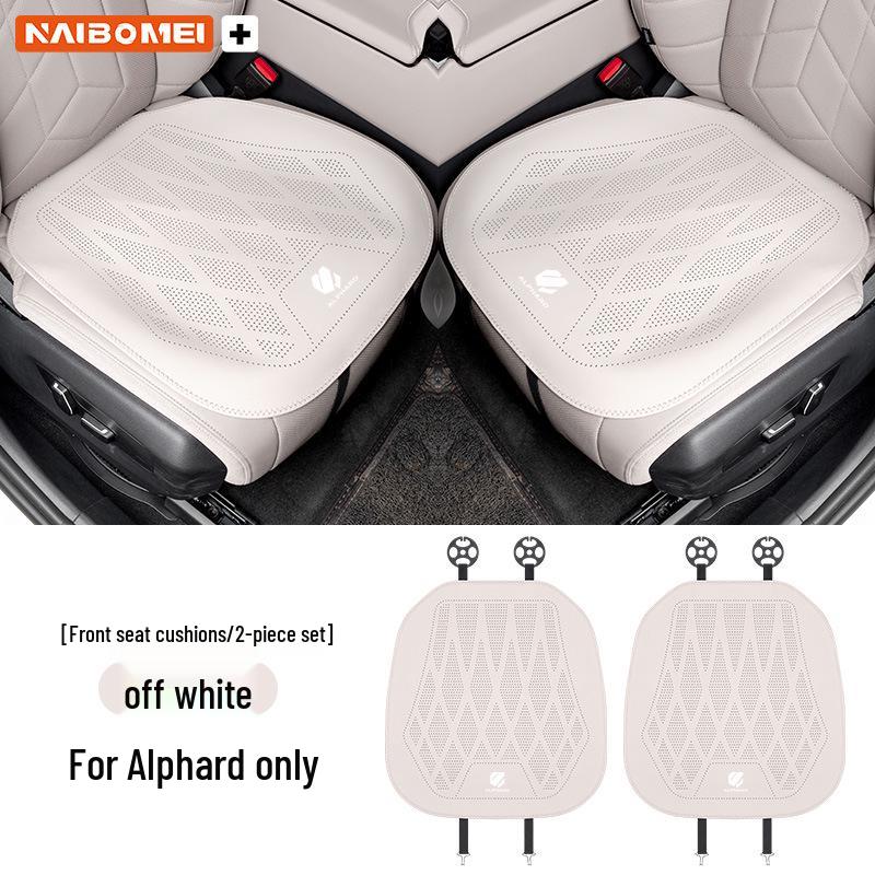 Дышащие кожаные чехлы на сиденья Toyota Alphard, 3-компонентные, универсальные для всех сезонов