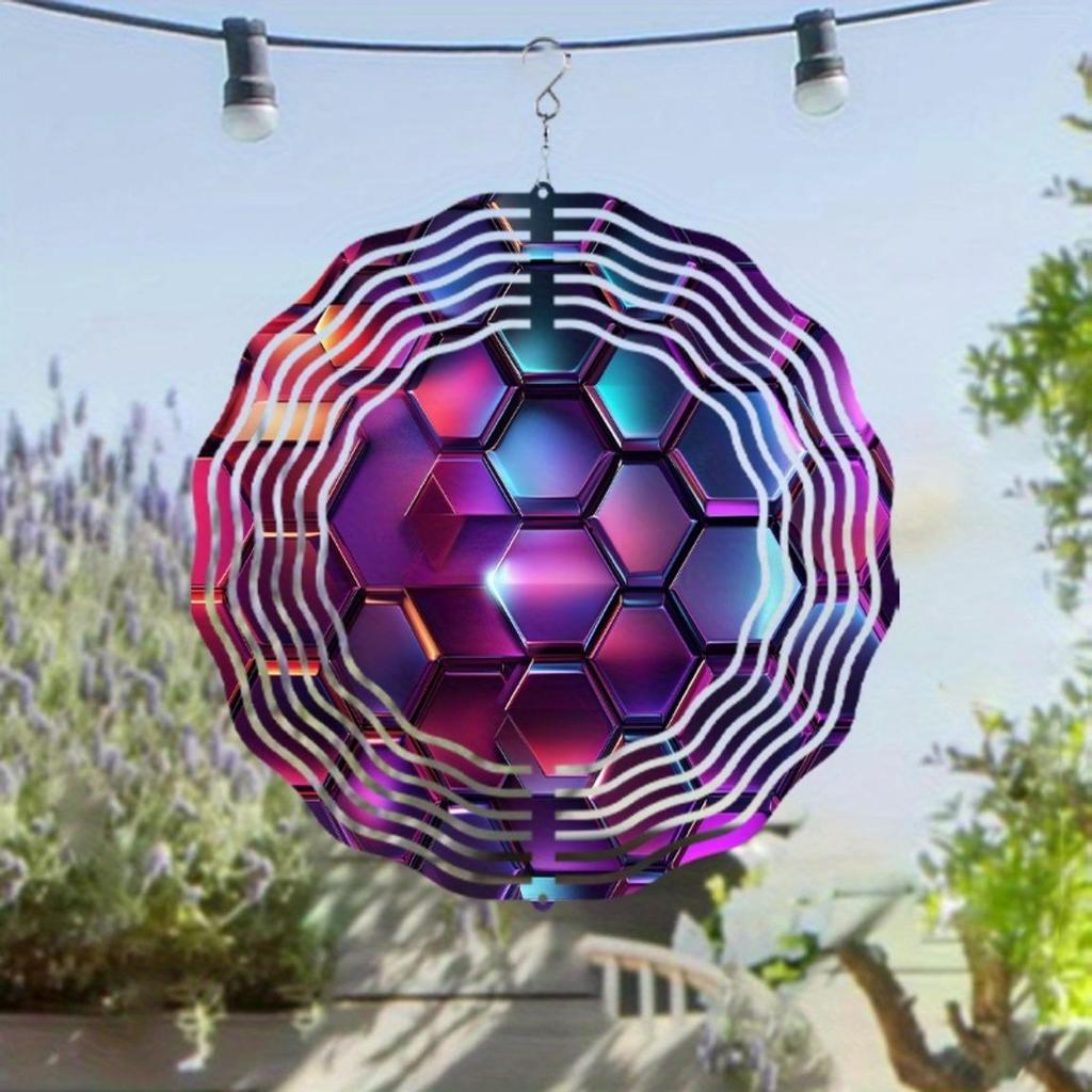 10 Inch Outdoor Wind Chime for Garden Balcony Decor Rotating Hook Elegant Design Perfect Gift for Spring Summer