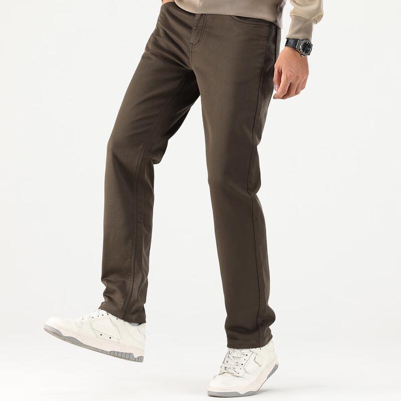 MONTAGUT Men's Long-Staple Cotton Business Casual Straight-Leg Pants