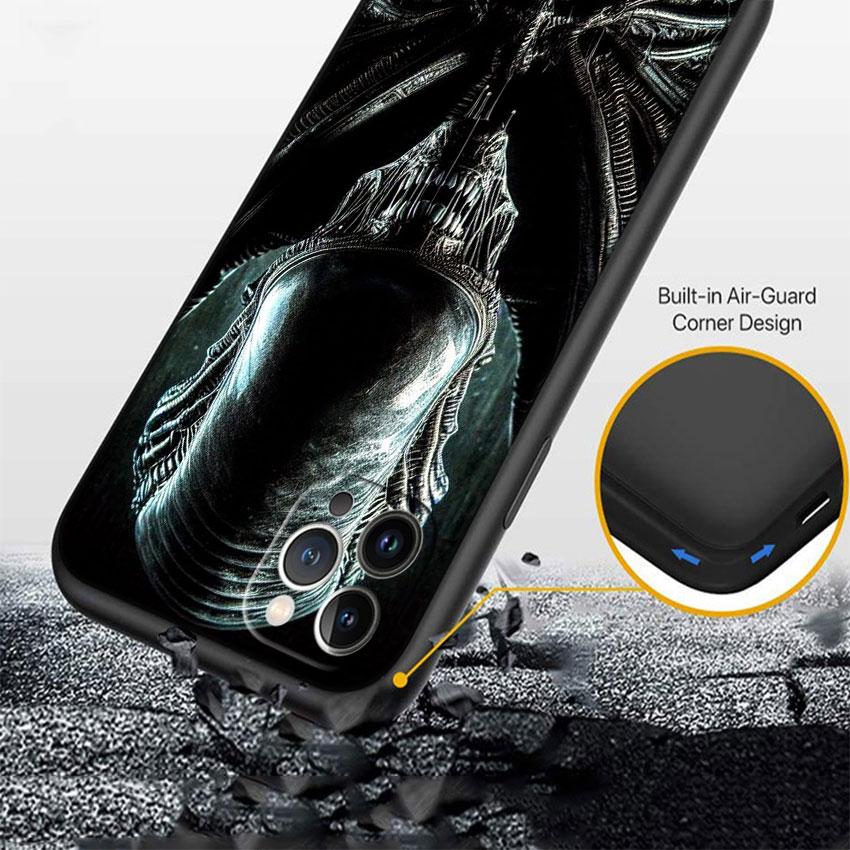 BF6 Чужой против Хищника Ксеноморф Мягкий чехол для телефона iPhone 16 15 14 13 12 Pro Max Plus Mini