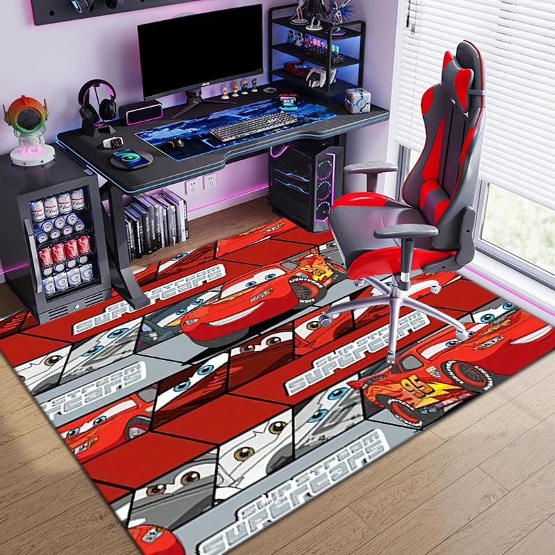 1PC Lightning McQueen Rug - home decoration Carpet For Living Room Bedroom Flooring Computer Chair Area Rug