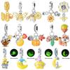Кулоны Звезда Луна Ночное сияние Бусины Шишки Сосны Подходят для Браслетов Медь Красивые Цветы Подвески Бабочки DIY Ювелирные Изделия