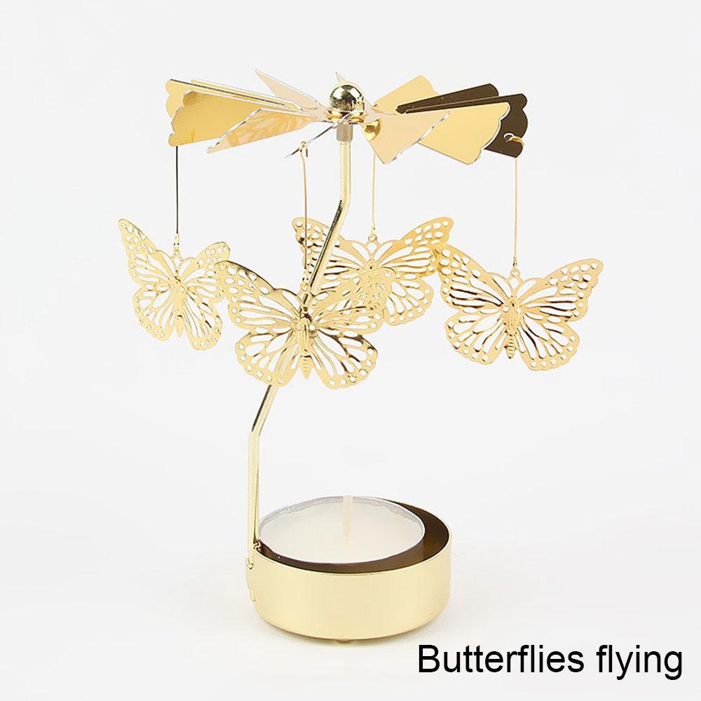 Вращающийся фонарь Домашний декор Подсвечники Свадебные украшения Аксессуары Подсвечники для канделябра Центральный элемент Винтаж