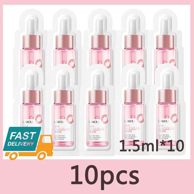 Сыворотка для лица Sakura Whitening против старения, разглаживающая мелкие морщины, сужающая поры, улучшающая пигментацию меланина, тусклость, увлажняющая, осветляющая уход за кожей