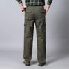 Men's Cross-border Plus Size Work Pants With Multiple Pockets, Casual Pants,  Cotton Pants