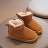 Новые детские зимние ботинки, зимняя детская обувь, ботинки для девочек, однотонные, универсальные, для мальчиков, повседневные, модные, хлопковые ботинки, утолщенный плюш