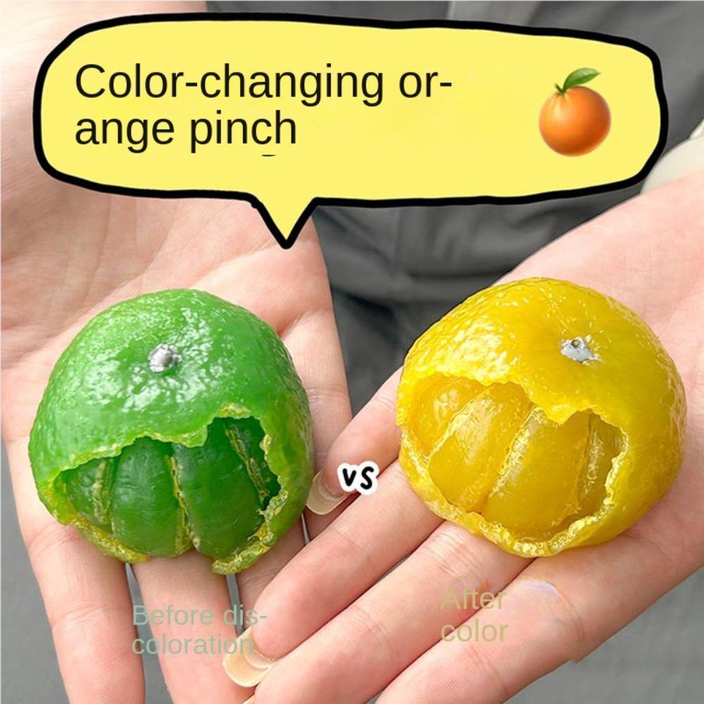 Peeling Orange Color-changing Squeeze Toys Simulation Mango Squeeze Toy Charisma Gift