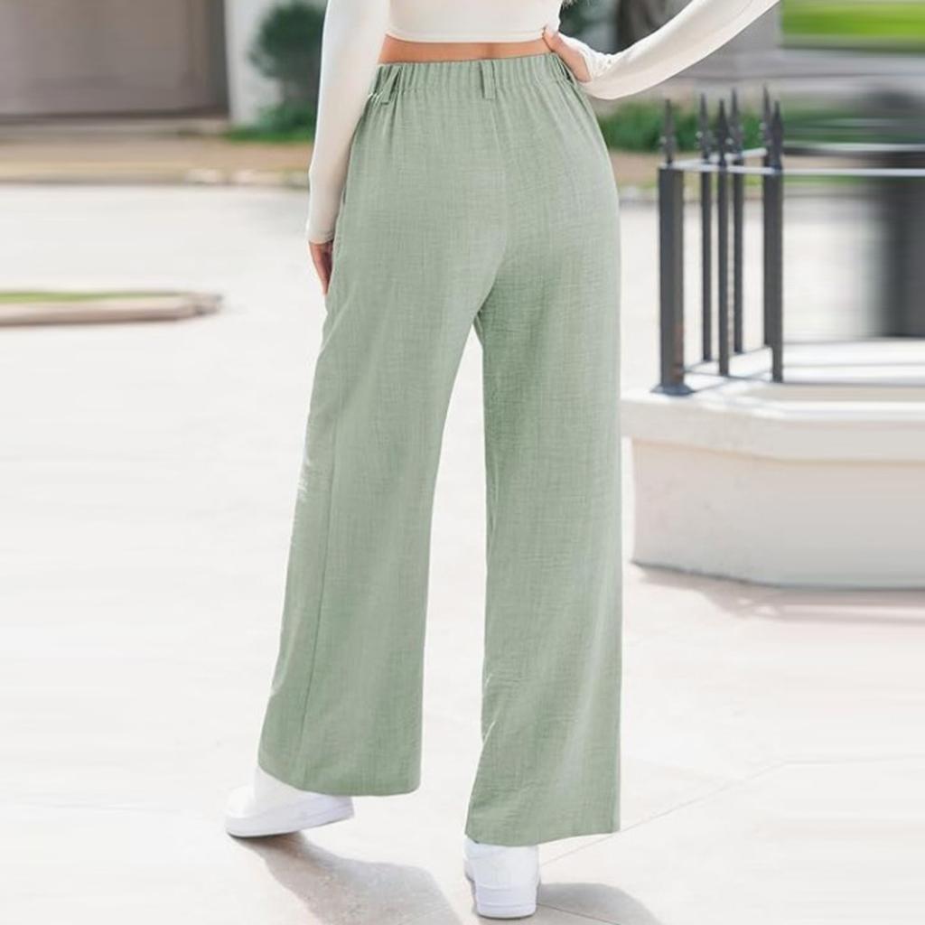 Women's Fashion Solid Color Casual Pants