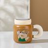 Керамическая чашка с зеркальным покрытием, кружка с мультяшным медведем, бытовой набор, чашка для воды, подарочная чашка высокой ценности, большая емкость