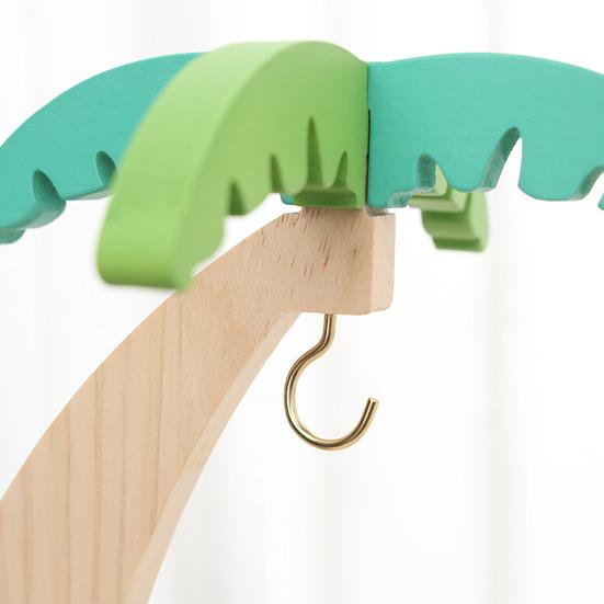 Yousheng Wooden Tree Banana Holder Home Office Kitchen Countertop Living Room Decorative Fruits Stand Organizer Banana Hanger Storage Rack