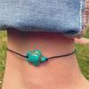 Women Boho Turquoise Turtle Ankle Chain Anklet Bracelet Foot Chain Beach Jewelry