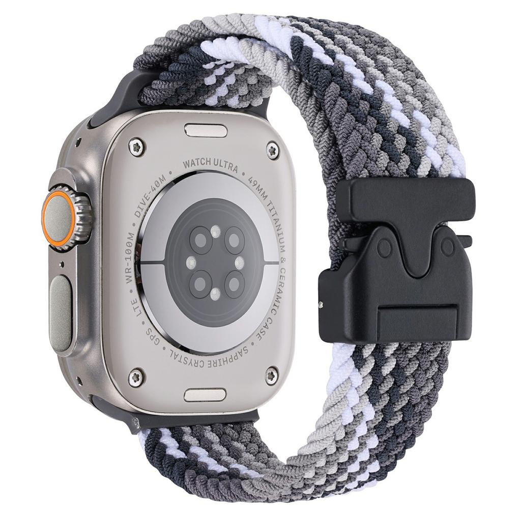 Wrist Strap for Apple Watch Series 10 9 8 7 SE 6 5 4 3 2 1 42mm 41mm 40mm 38mm Parachute Buckle Nylon Braided Watch Band