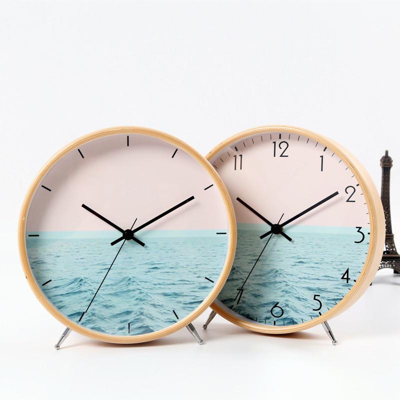 Современные простые скандинавские украшения, часы-сиденье, настольные часы, креативные часы, украшение для гостиной, спальни, большой размер, бесшумные настольные часы Shaoyi