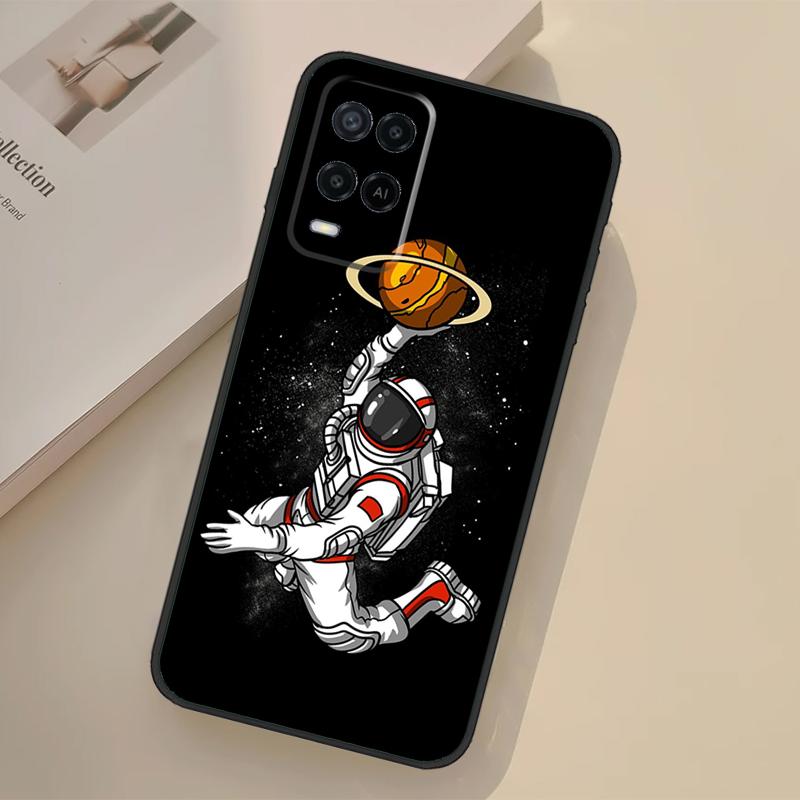 Чехол с астронавтом, футбол, баскетбол для Oppo A76 A96 A16 A17 A18 A60 A80 A40 A38 A58 A78 A98 A94 A74 A54 A15 A57 A77 A5 Pro