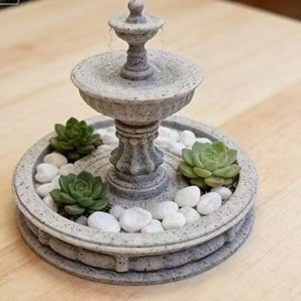 Funny Fountain Props 3D Print Garden Ornaments Indoor Ornaments Home Decorations Desktop