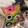 Yayoi Kusama Art Exhibition Pumpkin Flower Pillow Cushion Cover Pillowcase Living Room Sofa Home Decor
