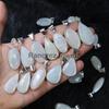 Кулон Серый Лунный Камень Кулон из Стерлингового Серебра Смешанная Форма Кулон с Камнем Лунный Камень Ожерелье Хрустальный Кулон Кулон с Оправой Украшения из Лунного Камня