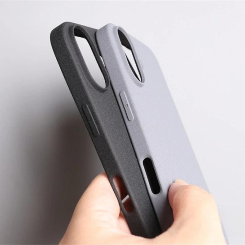 Для iPhone 17 Pro Max Песочный Мягкий ТПУ Чехол для Телефона Для iPhone 17 Air 17Promax Ультратонкий Матовый Силиконовый Чехол с Защитой Линзы