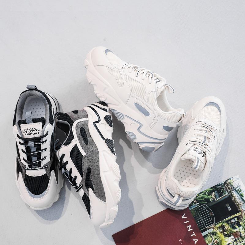 Весна и лето Новые Ins Tide Students Толстая подошва Универсальные повседневные спортивные туфли