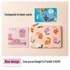 Compact Floral Canvas Wallet - Zipper Coin Purse & Card Holder