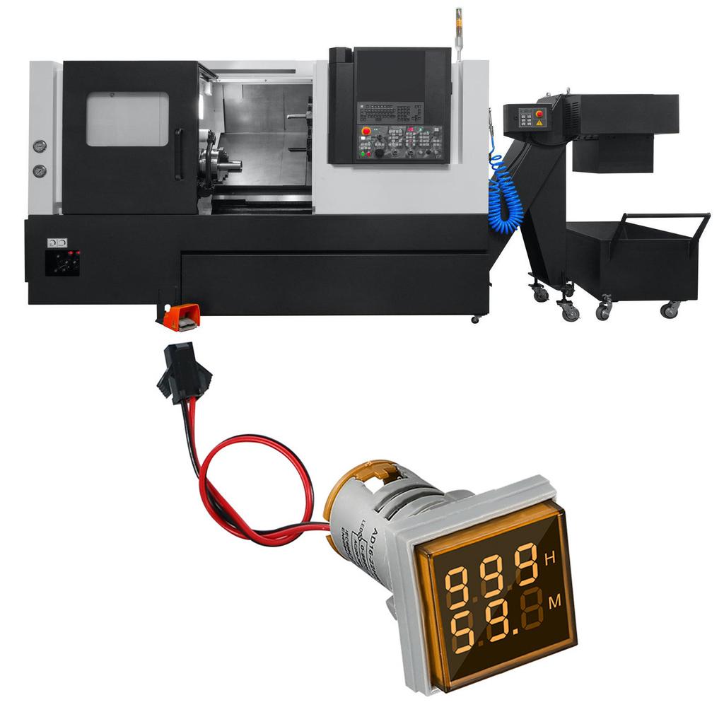 Двойной дисплей квадратный счетчик часов точность синхронизации светодиодный счетчик высокой яркости пластик для электросвязи и машин