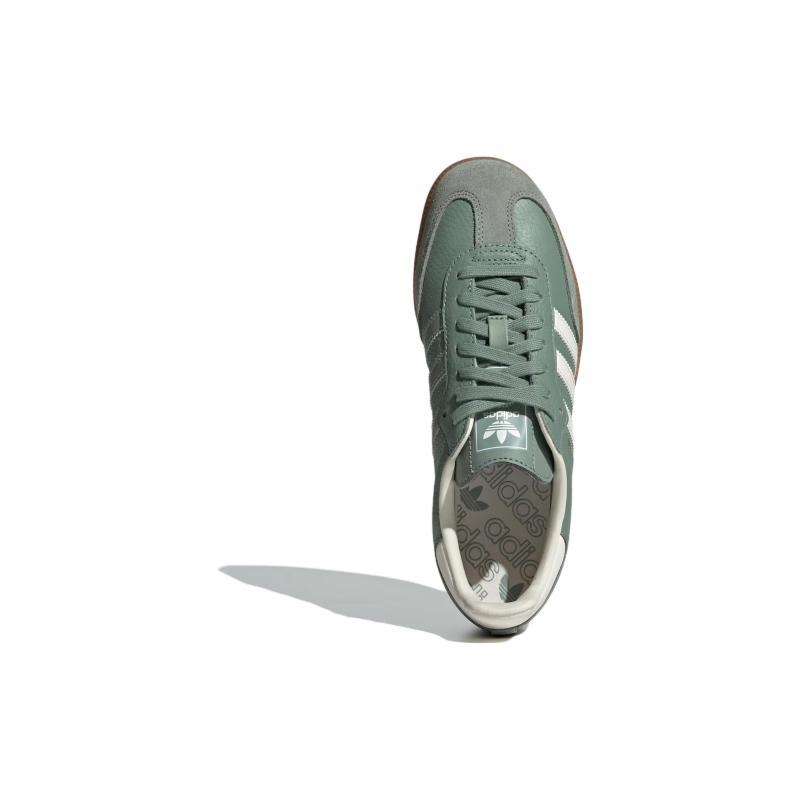 Adidas Женские кроссовки Samba OG Серебристо-зеленые IE7011