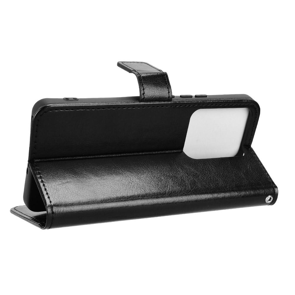 Для Realme 15 5G/Realme 15 Pro 5G Чехол из ПУ кожи с ремешком Текстура "Crazy Horse" Чехол-кошелек для телефона