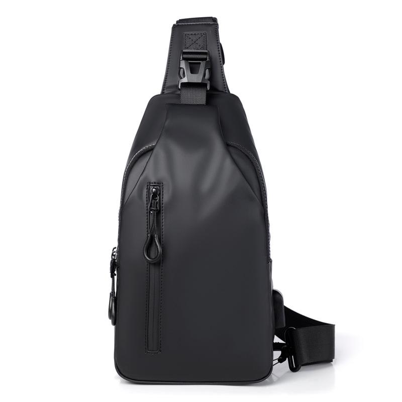 New Trendy One-Shoulder Crossbody Bag: Korean Style Men's Fashion Sports Chest Backpack