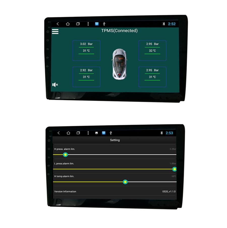 USB TPMS для Android автомагнитолы USB 3.0 Автоматический контроль давления в шинах
