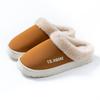 Winter Cotton Towing Cotton Shoes Outer Wear Shoes Platform Plush Home Thermal Fleece Home Slippers Non-slip