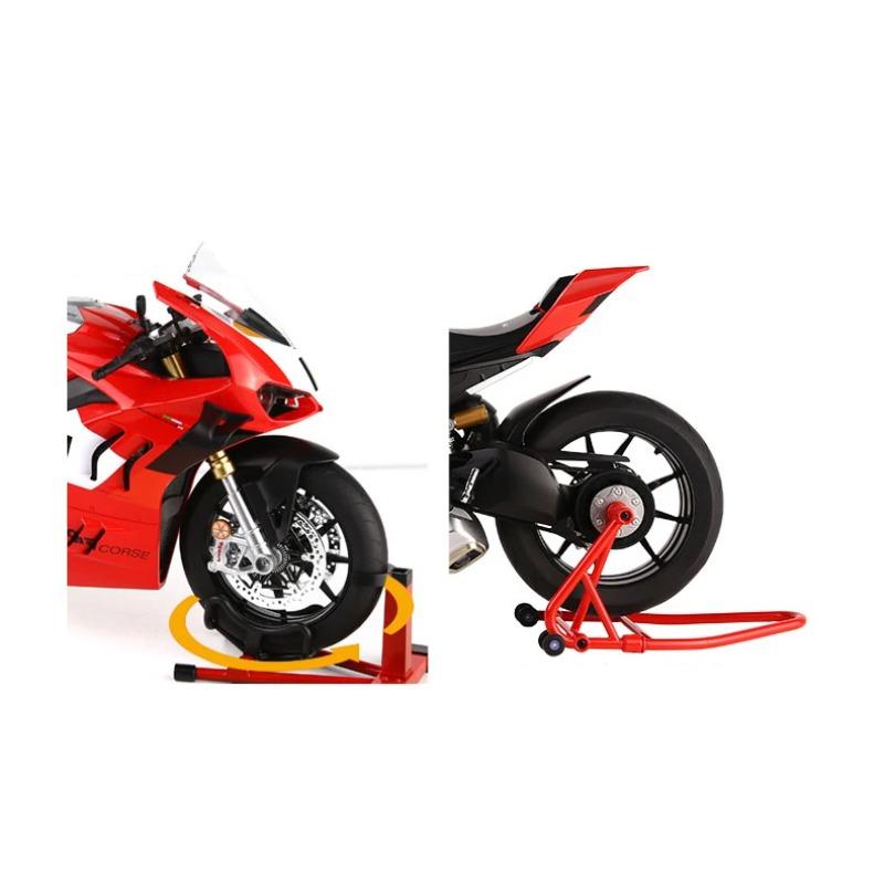 Spray 1/6 Ducati V4S Racing Motorcycle Alloy Diecast Model Car Trendy Indoor Furniture Toys Ornaments Collection Hobbies Holiday