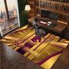 Brisbane Broncos Personalized Crystal Velvet Carpet, Customized Name Text Soft Anti‑Slip Rug for Living Room Bedroom