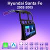 2 DIN Android Carplay автомобильное радио для Hyundai Santa Fe 2002-2005 мультимедийный проигрыватель головное устройство стерео GPS навигация BT WIFI 4+64 ГБ
