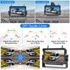 FHD 1080P Digital Wireless Dual Backup Camera 7'' DVR Monitor Kit Split Screen for Trailer/RV/Truck/Camper Rear/Side/Front View Camera Night Vision IP
