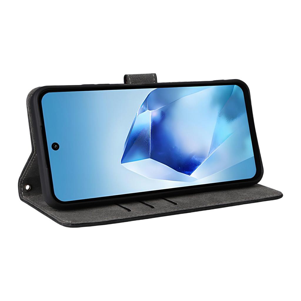 Для itel Power 70 4G Чехол-кошелек с RFID-блокировкой, обложка из ПУ кожи, подставка со шнурком