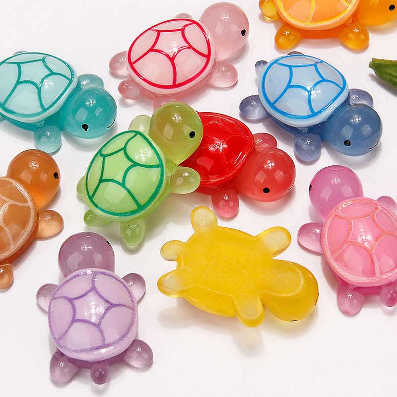 Luminous Colorful Turtle Ocean Figurine - Glowing DIY Jewelry Toy