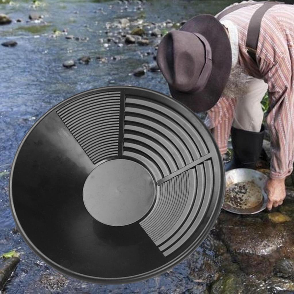 Gold Pan Mining Tool Ergonomic Gold Panning Tool for Turbulence Digging River Bedrock Mountain Outdoors Exploration