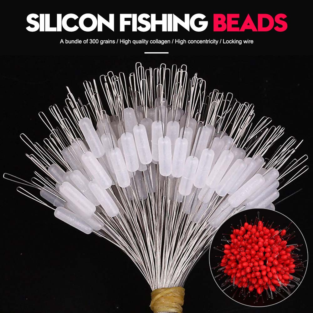 Fishing Connector Transparent Cylindrical Fishing Bobber Space Bean Silicone Fishing Floater