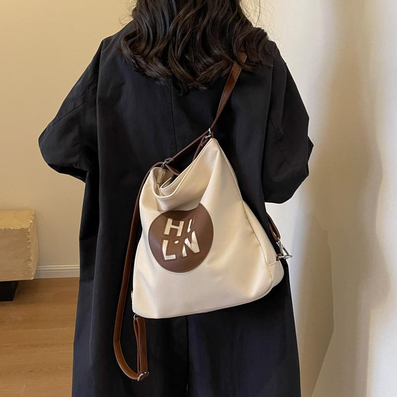 Женская парусиновая сумка большой емкости, сумка через плечо, сумка для покупок через плечо