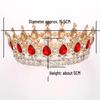 European Retro Baroque Bridal Crown Jewelry - Suitable for Weddings and 18th Birthday Gifts