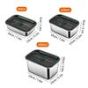 304 Stainless Steel Vacuum Fresh-keeping Box Heatable Bento Lunch Box Refrigerator Sealed Food Container With Lid
