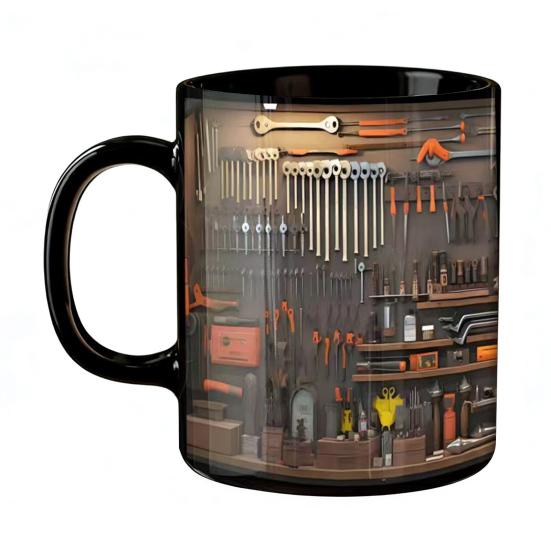 Кружка Механика Керамическая Забавная Кружка-Ящик для Инструментов для Механиков, Энтузиастов Гаража, Оригинальный Подарок для Мужа, Папы