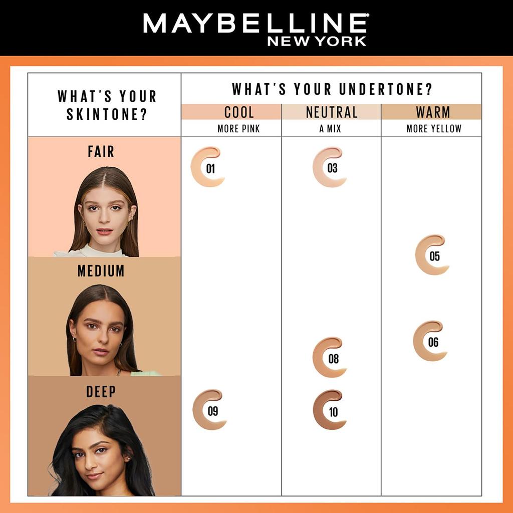 Maybelline New York Fit Me Fresh Tint 30ml With SPF 50 Vitamin C Natural Coverage Daily Makeup Shade 05