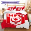 Постельное белье с узором Hallescher FC, Комплект с одеялом, Пододеяльник, Наволочка, Домашний подарок на день рождения (1 пододеяльник + 2 наволочки, без наполнителя)