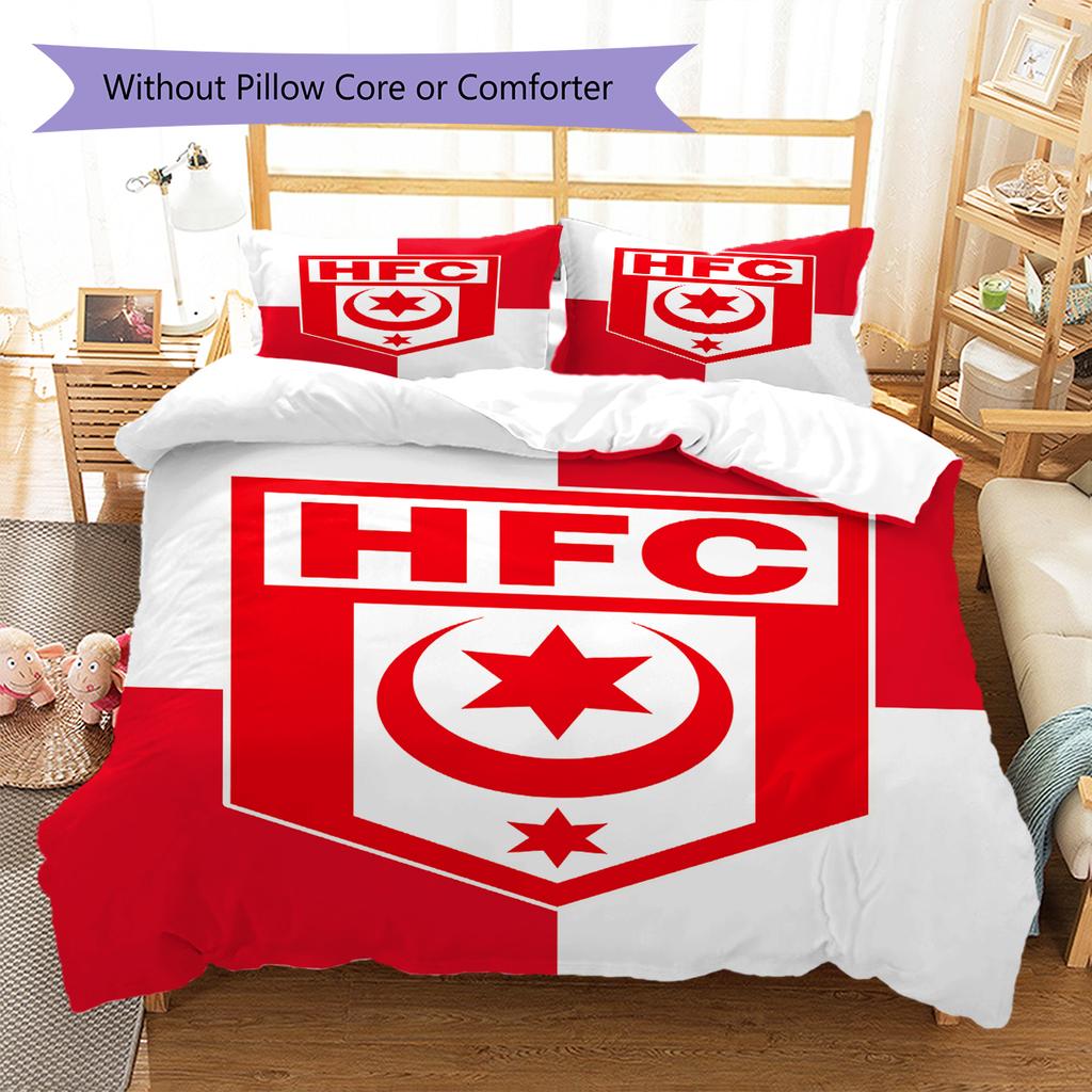 Постельное белье с узором Hallescher FC, Комплект с одеялом, Пододеяльник, Наволочка, Домашний подарок на день рождения (1 пододеяльник + 2 наволочки, без наполнителя)